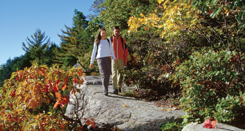 Hiking at Mohonk Mountain